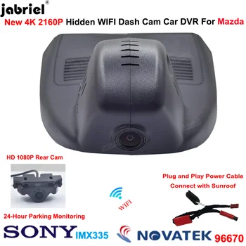 4K UHD 2160P Wifi Ночного Видения 24H Автомобильный Видеорегистратор Dash Cam для Mazda 3 Axela 2017 2018 2019 2020 2021 2022 Видеорегистратор Автомобильные Камеры