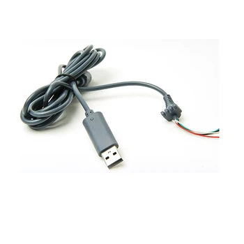 100 шт. Проводной игровой контроллер кабель для xbox 360 USB кабель зарядного устройства кабель питания replair замена