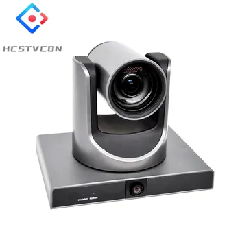 Камера Видеоконференции с Автоматическим отслеживанием с 12-кратным Оптическим зумом HD 1080P PTZ LAN HDMI SDI с 6-метровым Всенаправленным Звукоснимателем в режиме прямой трансляции