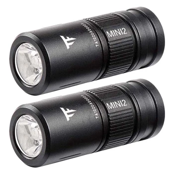 2X Trustfire MINI2 CA18-3X 220 Люмен 2-режимный светодиодный фонарик с мини-зарядкой через USB + 1X10180