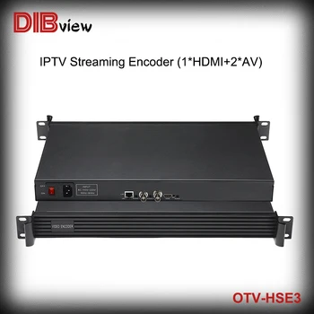 Dibview OTV-HSE3 1U Rack H264 HD HDMI SD CVBS AV IPTV Потоковый Видеокодер Для Обучения в режиме реального Времени HLS RTMP RTSP SRT HTTP Project