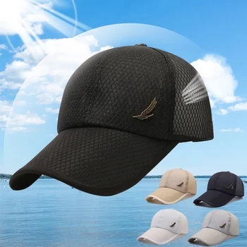 Новые летние сетчатые бейсболки, быстросохнущая спортивная шляпа для рыбалки, уличная шляпа от солнца, Регулируемая бейсболка для папы в стиле хип-хоп, бейсболка унисекс