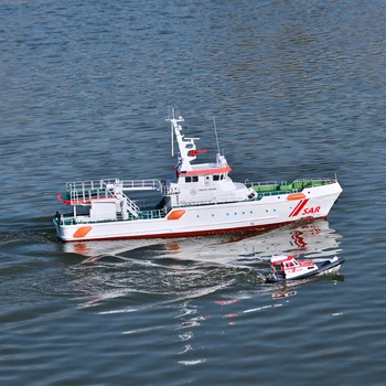DIY1/25 Набор моделей для сборки пульта дистанционного управления Береговой спасательной команды Harrokobo Rescue Boat (SK32) Готовая модель лодки