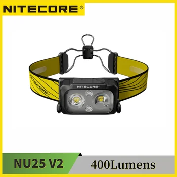 2022 NITECORE NU25 360-Люменная Перезаряжаемая Фара 400-Люменная Фара с 3 источниками Света, Встроенный аккумулятор Для работы на открытом воздухе