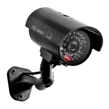 Поддельная фиктивная камера Видеонаблюдения, наружная водонепроницаемая эмуляционная приманка, ИК-светодиод, мигающий красный светодиодный манекен, камера видеонаблюдения