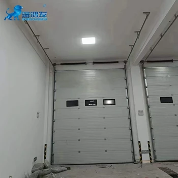 Секционные накладные двери С электрическим управлением Промышленные Подъемные ворота Индивидуальный дизайн Вход на склад логистических объектов