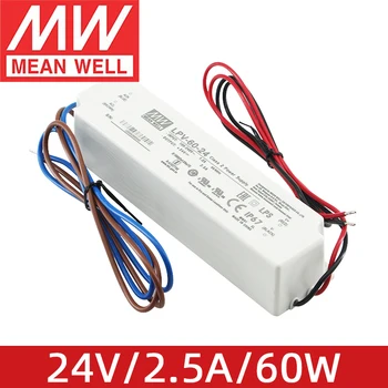 MEAN WELL LPV-60-24 24 В 2.5A 60 Вт meanwell Высококачественный светодиодный импульсный источник питания мощностью 60 Вт с одним выходом
