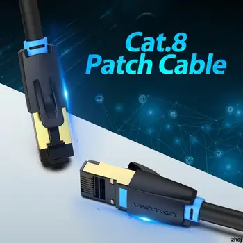Кабель Cat8 Ethernet STTP 40 Гбит/с 2000 МГц Cat 8 RJ45 Сетевой Lan Патч-корд для Маршрутизатора, модема, Интернет-кабеля RJ 45 Ethernet