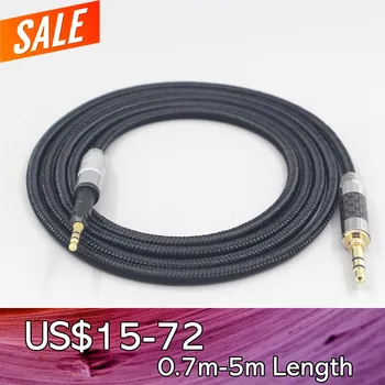 LN007525 Супер мягкие наушники Нейлоновый кабель OFC Для Sennheiser HD6 HD7 HD8 MIX DJ HD595 Наушники Гарнитура