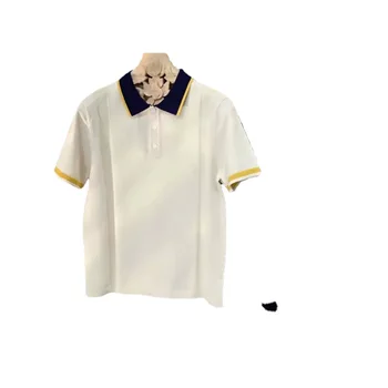 2023 Летний мужской топ с коротким рукавом для спорта на открытом воздухе, повседневная футболка с резьбой для гольфа