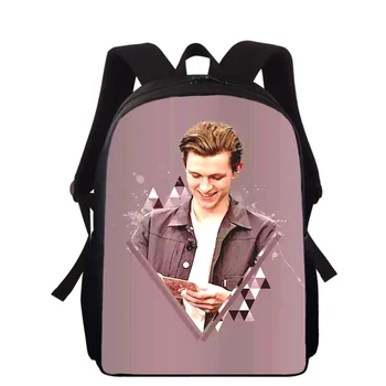 Том Холланд, 15-дюймовый детский рюкзак с 3D принтом, сумки для начальной школы для мальчиков и девочек, рюкзак для студентов, сумки для школьных книг