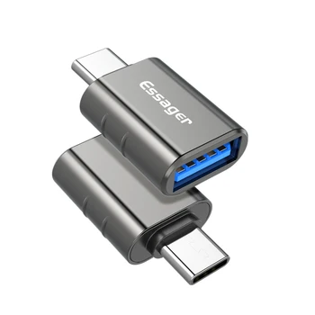 Адаптер USB Type C OTG от USB 3.0 до USB C Штекерный конвертер Для Samsung S20 Mi 9 10 Разъем USB-C