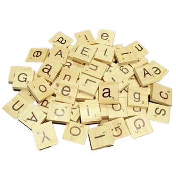 Фишки с английским алфавитом, головоломка, детская игра, деревянные кубики, письмо для раннего обучения