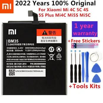 Оригинальный Аккумулятор телефона Xiaomi BM35 Для Xiaomi MI 4C Mi 4 4S MI 5S 5s Plus BM36 BM37 BM38 BM32 Сменный Аккумулятор Розничная Упаковка