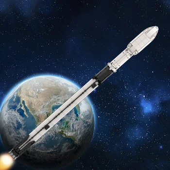 SpaceX Falcon 9 Crew Dragon Строительные блоки Moc Saturn V Масштабная Ракета Космическая модель Игрушки Для детей Детские игрушки своими руками