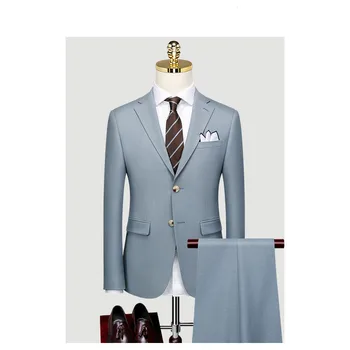Сшитое на заказ свадебное платье жениха, блейзер, брюки, деловые классические брюки SA06-61599