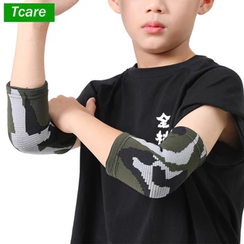 Tcare, 1 пара детских трикотажных Налокотников, Компрессионные рукава для защиты рук от волейбола, тяжелой атлетики, теннисного Тендинита, Новые