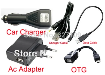 Адаптер Настенного Зарядного устройства EU Plug 5V 2A + Автомобильное Зарядное устройство постоянного тока USB-Порт + Кабель для передачи данных для Pipo S3 S3 M1 Q88 Max M5 M7 M9 pro 3g