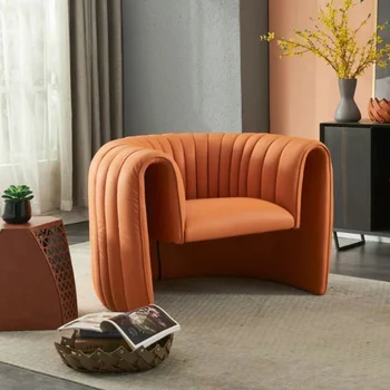 Дизайнерский Легкий Роскошный U-образный диван для отдыха, гостиная, вилла, ленивый лаундж, Расслабляющий Мягкий фланелевый стул, Бытовая мебель для дома