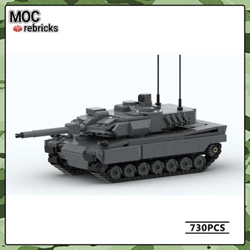 Серия военной техники Германия 2A6 Танки MOC Строительный блок DIY Коллекция моделей Эксперты Головоломка Высокой сложности Кирпичная игрушка в подарок