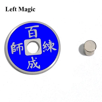 Китайская Монета Меняет Цвет, Фокусы с Ментальной Магией, 3 Изменения Цвета Для Одной Монеты, Реквизит, Аксессуары