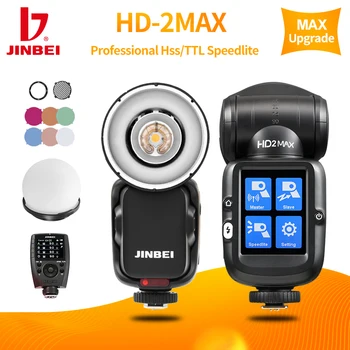 JINBEI HD2MAX Комплект TTL 1/8000 s HSS Литиевая Батарея Вспышка для камеры Speedlite Для Canon Nikon Sony Fuji Olympus Pentax Panasonic