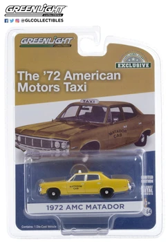 1:64 1972 AMC Matador Высокая Имитация Литья под давлением Автомобиля Из металлического сплава, модель автомобиля, коллекция детских игрушек, подарки W869