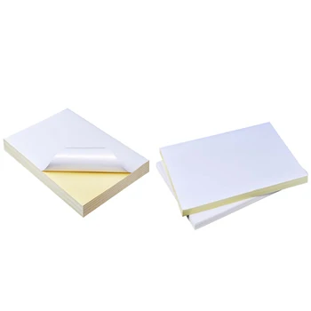 50 листов белой самоклеящейся водонепроницаемой бумаги формата А4 для лазерного струйного принтера, копировального аппарата