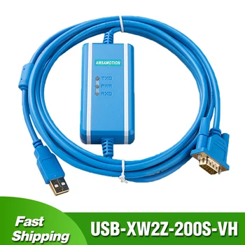 USB-XW2Z-200S-VH для Omron CQM1H CPM2C Кабель для программирования ПЛК серии COM1/CM2A/CS от USB до RS232 Линия загрузки данных