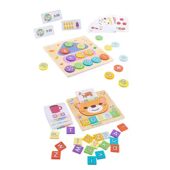 Доска-головоломка для раннего обучения базовым навыкам для детей младшего возраста 4, 5, 6 лет