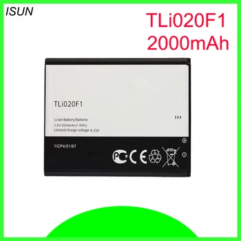ISUNOO 10 шт./лот 2000 мАч TLI020F1 аккумулятор для J720T J726T Для Alcatel One Touch Pop 2 5042D C7 7040 OT-7040 OT-7040D Аккумулятор