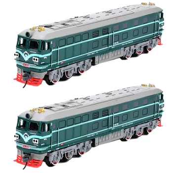 2X Детская симуляция 1: 87, игрушечная модель локомотива внутреннего сгорания из сплава, акустооптический поезд, игрушки для детей, подарок (C)