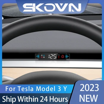 Для Tesla Модель 3 Модель Y 2019-2022 Таблица скрытых воздушных кодов Оригинальная синхронизация данных автомобиля Скорость HUD Мощность сигнала поворота
