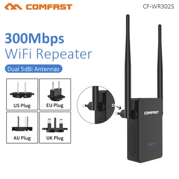 Comfast CF-WR302S Беспроводной Wi-Fi Маршрутизатор Ретранслятор 300 М 10dBi Антенна Wi fi Усилитель сигнала 802.11N/B/G Roteador Wi-Fi Rang Extende