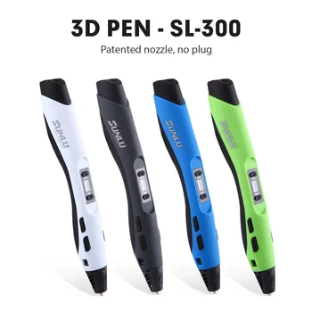 SUNLU SL-300 Ручка для 3D Печати с Поддержкой нити PLA/ABS 1,75 мм Подарки для творчества и в качестве подарков Бесплатная Быстрая Доставка