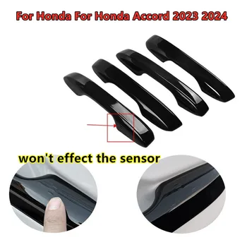 4ШТ ABS Глянцевая Черная Накладка на Дверную ручку для Honda Для Honda Accord 2023 2024