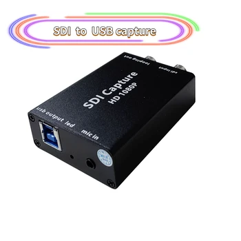 Мини-конвертер HD 1080P 720P SDI Video с зацикливанием SDI на USB-адаптер Конвертер со звуком для камеры