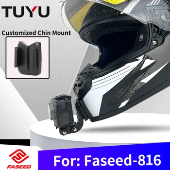 Для FASEED 816 Индивидуальное Крепление Подбородка Мотоциклетного Шлема для GoPro hero11 10 9 Insta360 One X3 X2 Rs Аксессуары для экшн-камеры DJI