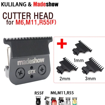 Оригинальная Сменная Режущая Головка для Профессиональной Машинки для Стрижки Волос Kulilang R55 (F) Madeshow M6 M11 с лезвием 0 мм