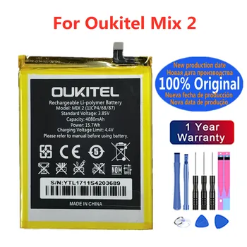 Новый Высококачественный оригинальный аккумулятор для мобильного телефона Oukitel Mix 2 Mix2 4080mAh Запасные батареи Batteria В наличии + инструменты