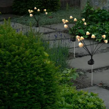 Автоматические Сенсорные Садовые фонари Солнечный Грибной светильник, меняющий цвет, Солнечные Грибные фонари, наружное украшение сада для вечеринок