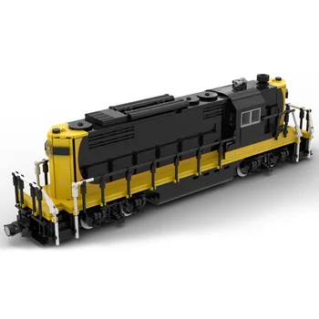 Авторизованная модель поезда MOC-82001 Northern GP9, строительные блоки, городской транспорт, Поезда MOC, набор