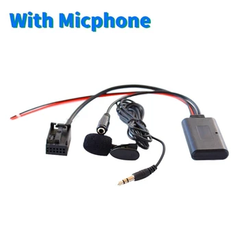 6000CD Bluetooth Аудио Адаптер для входа AUX, Микрофонный кабель для громкой связи со смартфоном, для фокусировки с микрофоном