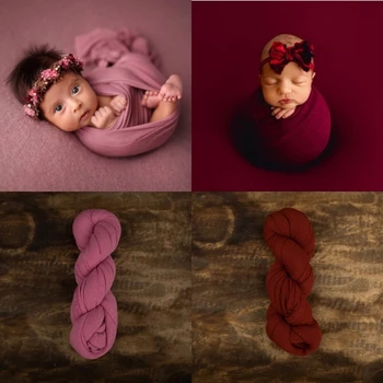 Реквизит для фотосъемки новорожденных, Эластичные мягкие обертывания, реквизит для студийной фотосессии, аксессуары 0-6 месяцев