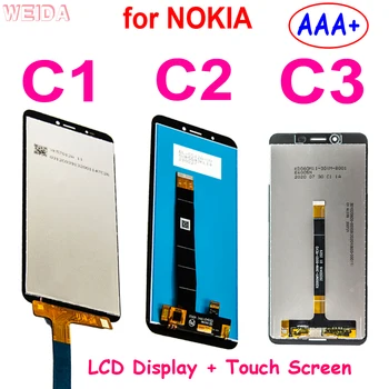 Оригинальный ЖК-дисплей для Nokia C1 C2 C3 ЖК-дисплей с Сенсорным экраном Дигитайзер в Сборе для Nokia C1 ЖК-дисплей Nokia C2 Экран Nokia C3 Дисплей