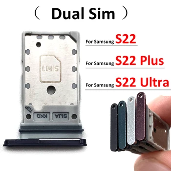 Оригинал Для Samsung Galaxy S22 Plus Ultra, слот для двух SIM-карт, держатель лотка для SD-карт, адаптер
