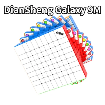 [Funcube] DianSheng Galaxy 9M DianSheng 9x9 M 9x9x9 Магнитный Черный Внутренний Основной Внутренний Без наклеек Cubo Magic Cube 9 Слой