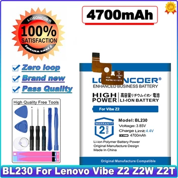 LOSONCOER 4700 мАч BL230 литий-ионный полимерный аккумулятор для Lenovo Vibe Z2 Z2T Z2W Battery