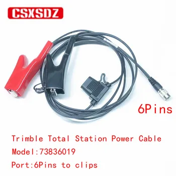 Кабель питания тахеометра Trimble 73836019 S3 S5 S6 S7 S8 S9 SPS930 Внешний кабель питания тахеометра 6 контактов для зажимов