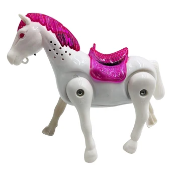 Светящаяся Музыкальная игрушка в виде лошади, Обучающий Милый прочный подарок для детей, Детский Обучающий Милый прочный подарок M09